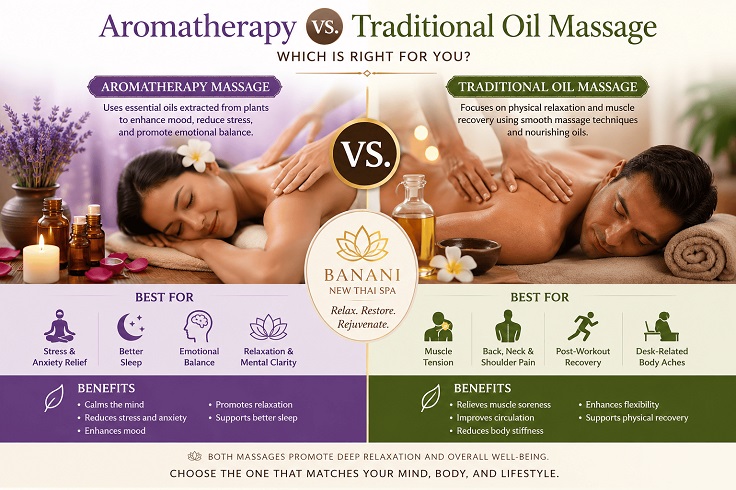 Read more about the article Aromatherapy vs Traditional Oil Massage: Which is Right for You?